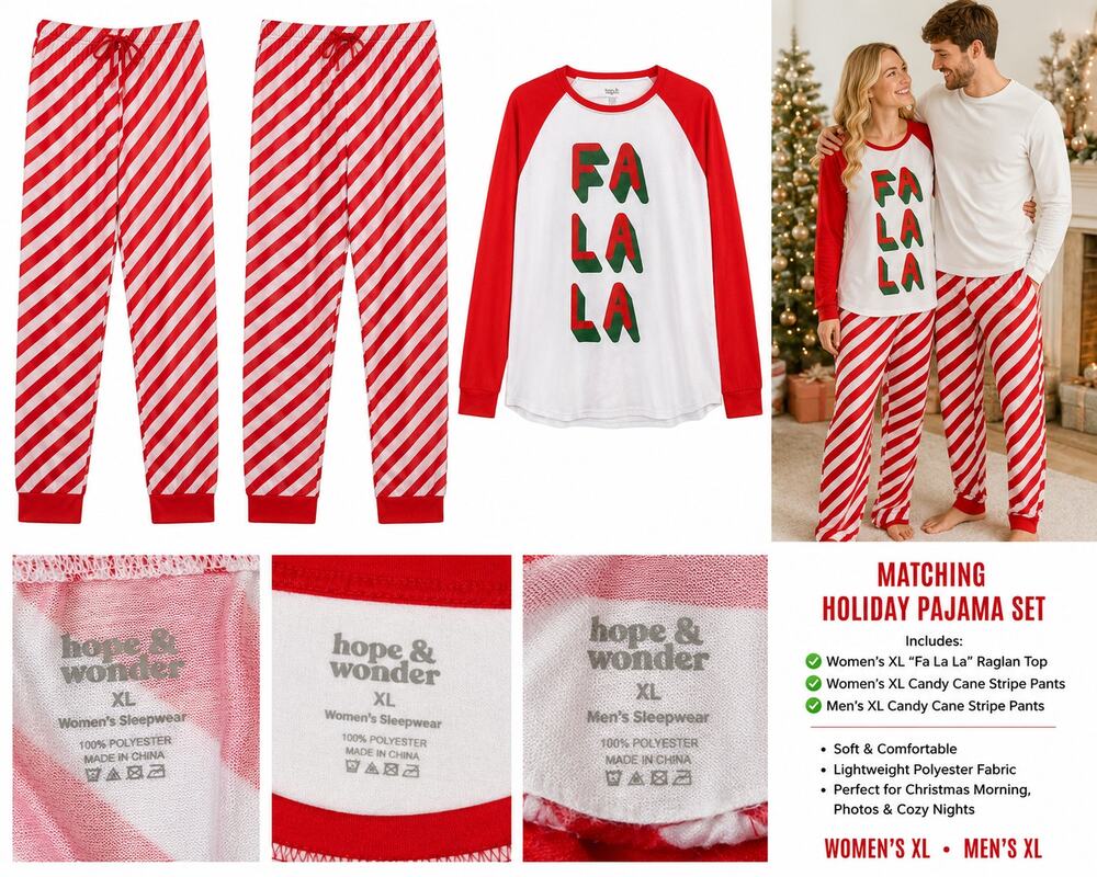 Hope & Wonder Matching Holiday Pajama Set